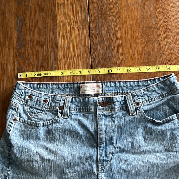 Levi Strauss Signature Jean Shorts light wash size misses 14 - Picture 7 of 11